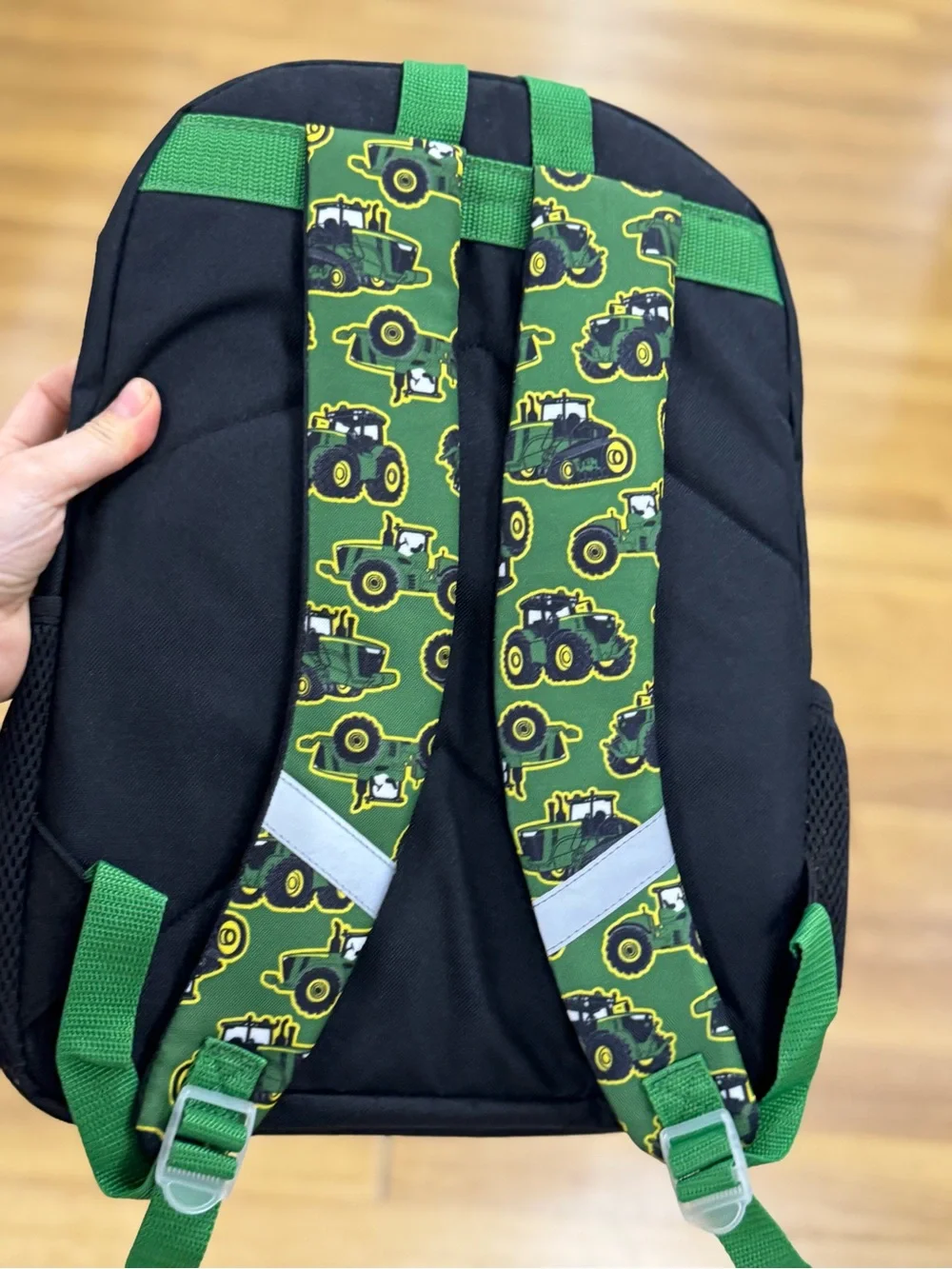 John Deere Green and Yellow Kids 5-Piece Backpack Set with Tractor Design